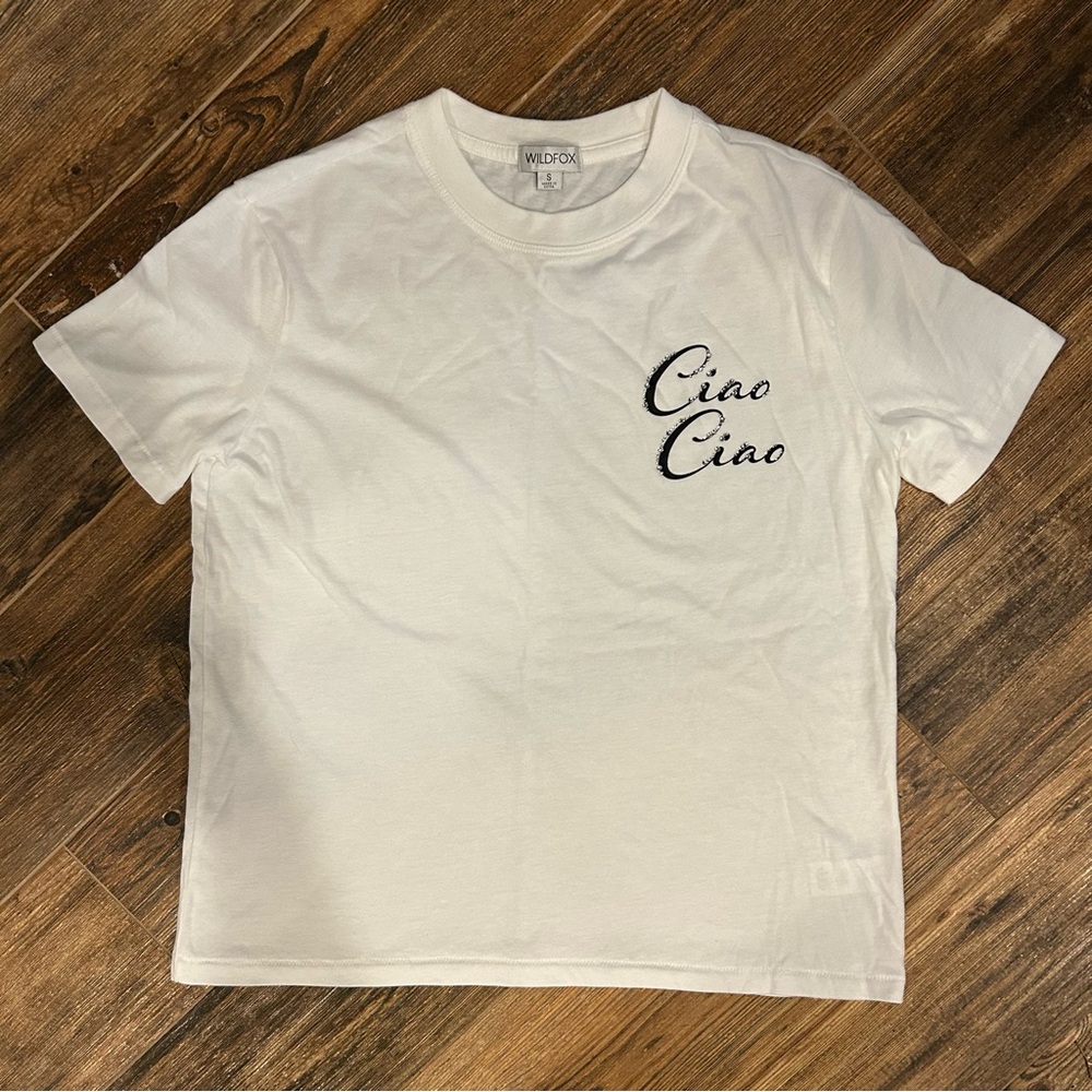Wildfox “Ciao Ciao / Meet Me in Florence” Graphic Tee – Size S